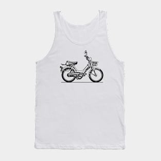 PA50 Motorcycle Sketch Art Tank Top